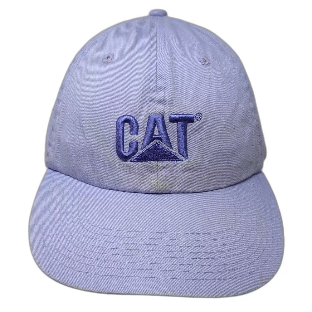 Caterpillar CAT Purple Baseball Cap Embroidered Cotton Adjustable Hat One Size